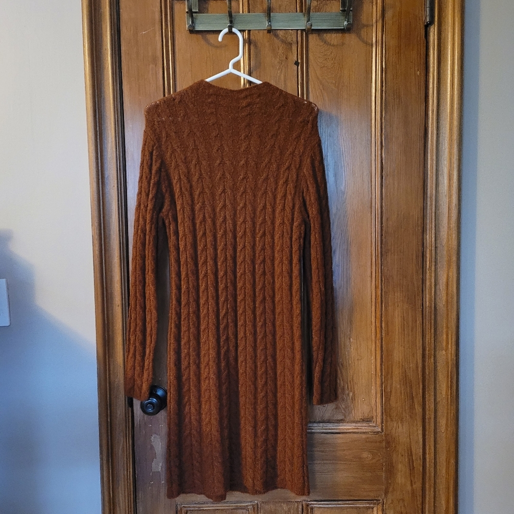 Kit and Sky burnt orange sweater dress